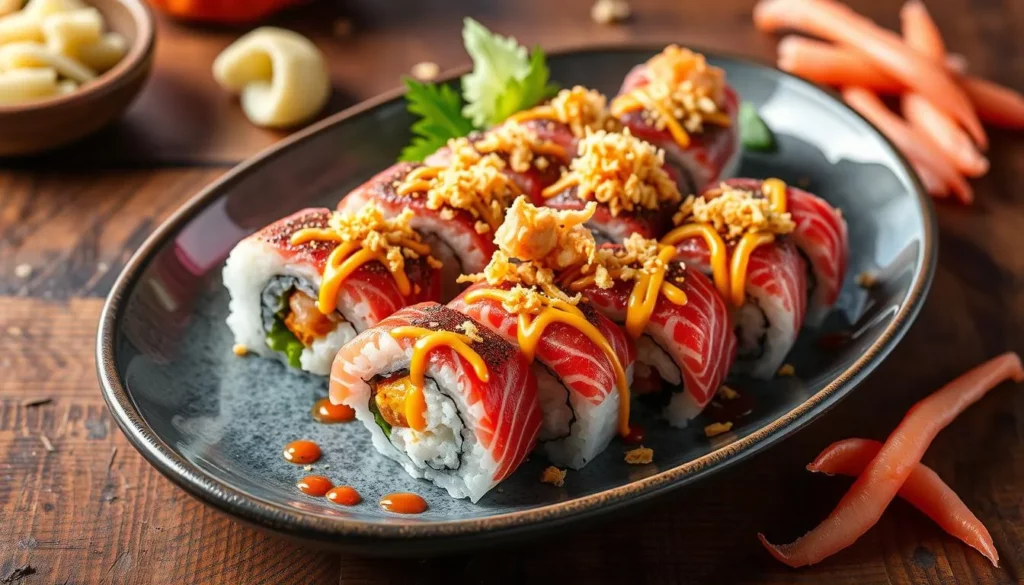 what is hot fly roll sushi