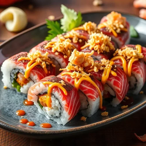 what is hot fly roll sushi