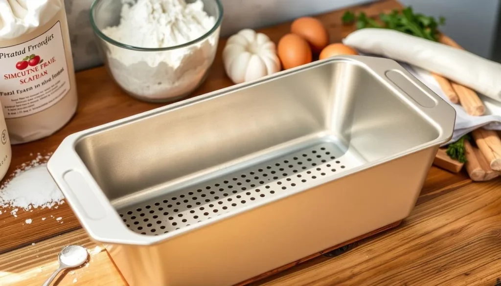 what is a loaf pan with a perforated bottom?