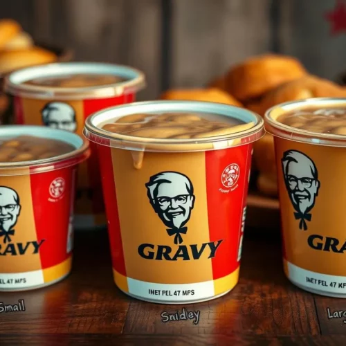 what is the size of kfc gravy