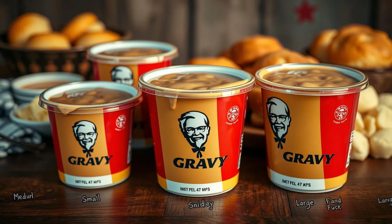 what is the size of kfc gravy